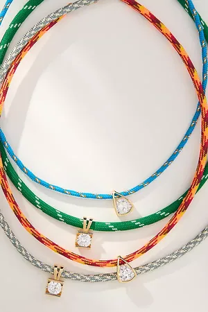 Anthropologie Sporty Rope Necklace