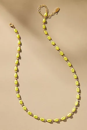 Anthropologie Sporty Epoxy Necklace