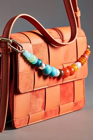 Anthropologie Rainbow Beaded Bag Charm
