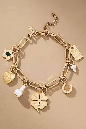 Anthropologie Mixed Charm Bracelet