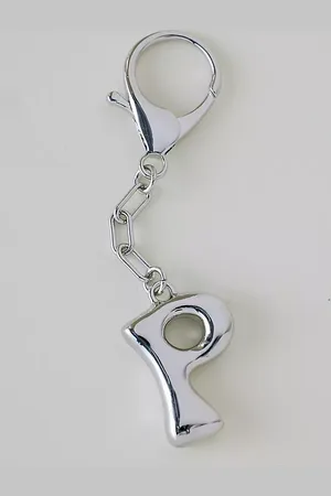 Anthropologie Bubble Letter Monogram Bag Charm