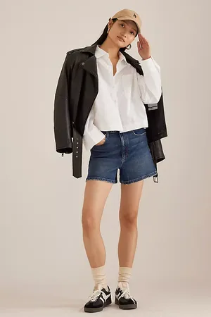 Paige Dani High-Rise Denim Shorts