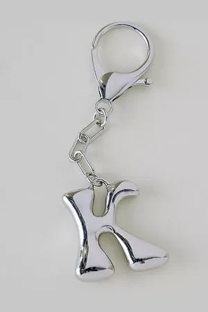 Anthropologie Bubble Letter Monogram Bag Charm