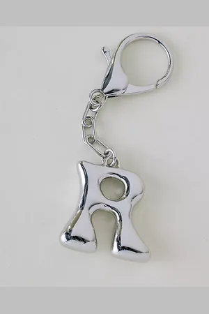 Anthropologie Bubble Letter Monogram Bag Charm