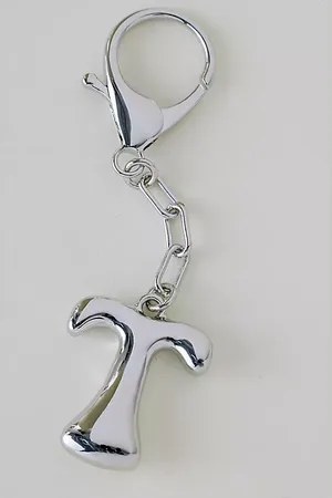 Anthropologie Bubble Letter Monogram Bag Charm