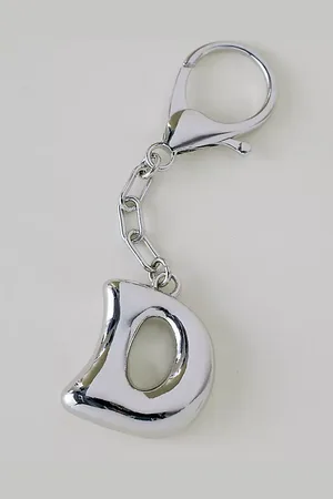 Anthropologie Bubble Letter Monogram Bag Charm