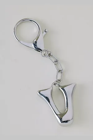 Anthropologie Bubble Letter Monogram Bag Charm