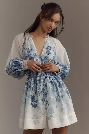 LetMeBe V-Neck A-Line Mini Dress