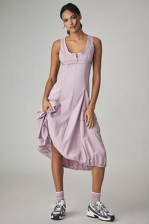 Anthropologie Daily Practice Fastpack Bubble-Hem Midi Dress