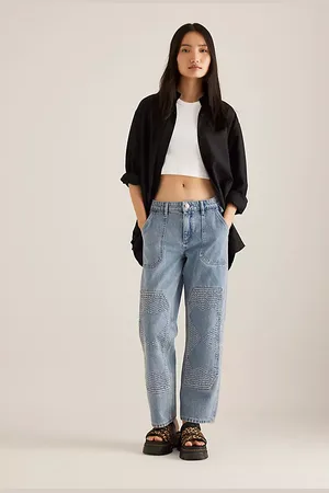 seventy + mochi Carpenter Stevie Straight-Leg Jeans