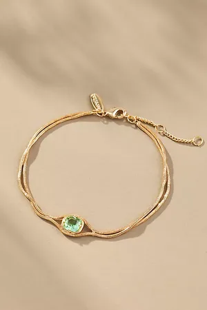 Anthropologie Dainty Stone Bracelet