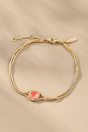 Anthropologie Dainty Stone Bracelet