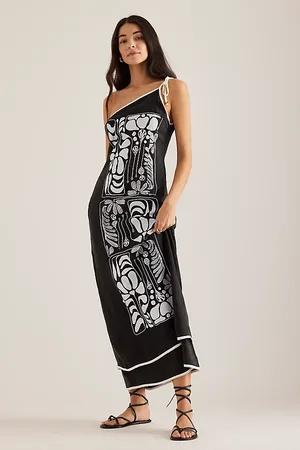 Sancia Suki One-Shoulder Maxi Dress