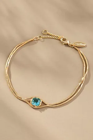 Anthropologie Dainty Stone Bracelet