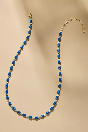 Anthropologie Sporty Epoxy Necklace
