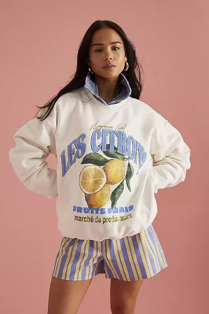 Anthropologie Les Citrons Graphic Sweatshirt