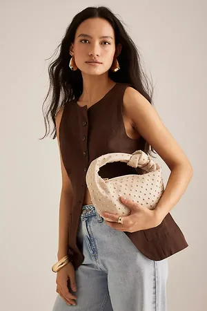Melie Bianco Larissa Studded Faux-Leather Shoulder Bag