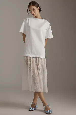 Anthropologie Twofer Lace T-Shirt Dress
