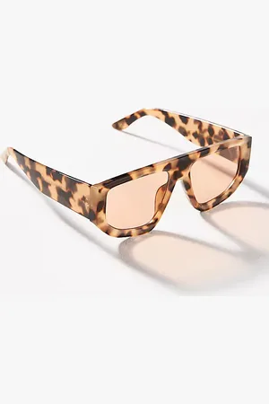 Anthropologie Angular Tortoise Aviator Sunglasses