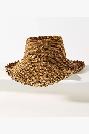 Anthropologie Evelyn Boater Hat
