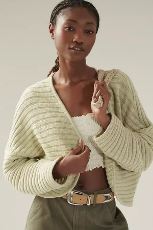 Anthropologie Ribbed Shrug