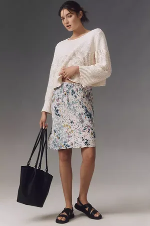 Anthropologie The Tilda Knee-Length Slip Skirt