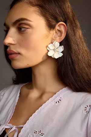 The Pink Reef Hand-Painted Earrings