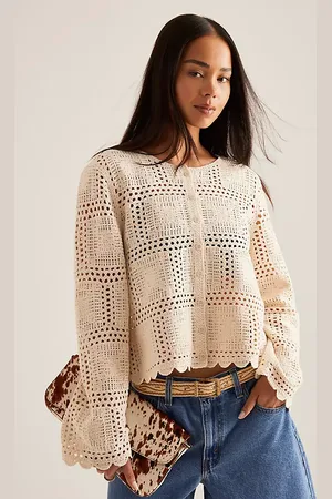 Object Orella Open Weave Knit Cardigan