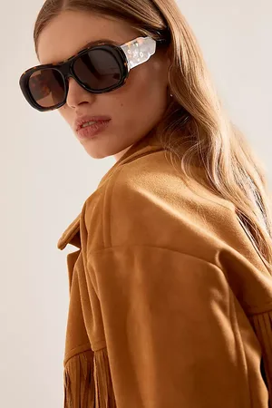 Damson Madder Oversized Navigator Sunglasses