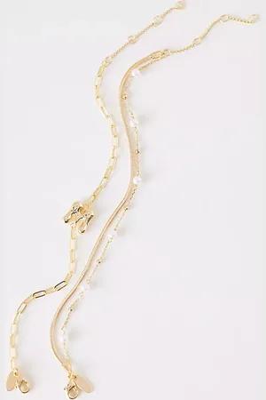 Anthropologie Pearl Bubble Monogram Bracelet