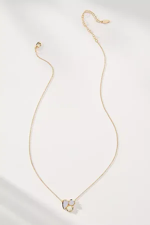 Anthropologie Dainty Crystal Cluster Necklace