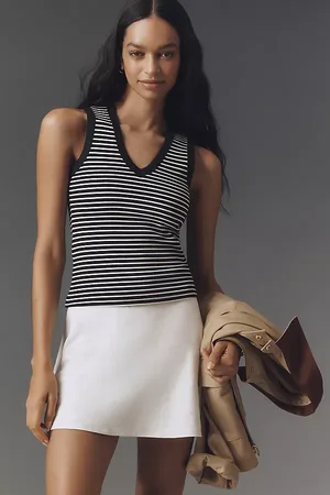 Maeve Striped V-Neck Tank Top