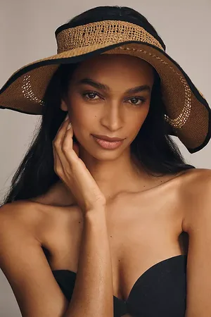 Anthropologie Packable Floppy Straw Visor