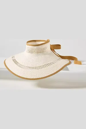 Anthropologie Packable Floppy Straw Visor