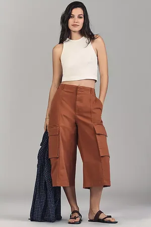 Maeve Cargo Long Bermuda Shorts