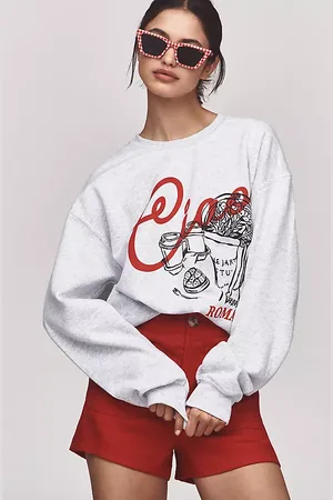 Anthropologie Ciao Roma Graphic Sweatshirt