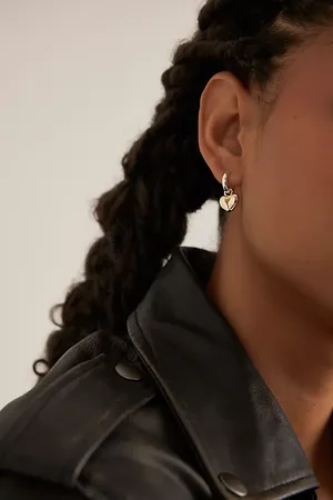 Anthropologie Heart Drop Earrings