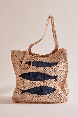 Anthropologie Farmers Market Raffia Tote