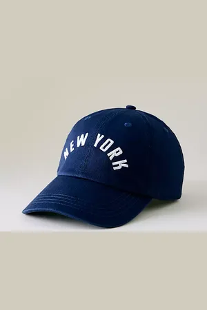 Anthropologie New York Embroidered Baseball Cap