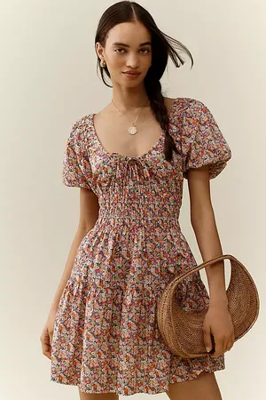 Love The Label X Liberty London Smocked Mini Dress