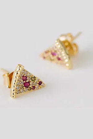 Anthropologie Pizza Stud Earrings