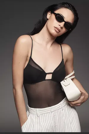 AFRM Myra Sheer Bodysuit