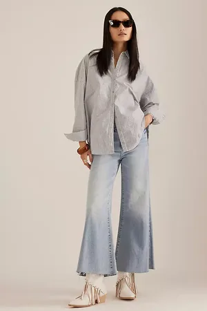Pistola Izzy Mid-Rise Wide-Leg Cropped Jeans