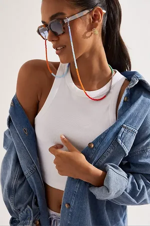 Anthropologie Colourblock Beaded Sunglasses Chain