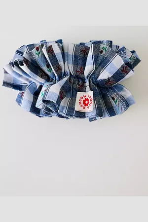 Damson Madder Garter Hair Scrunchie