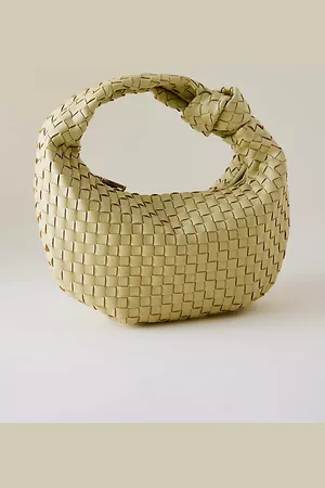 Melie Bianco Larissa Woven Faux-Leather Shoulder Bag
