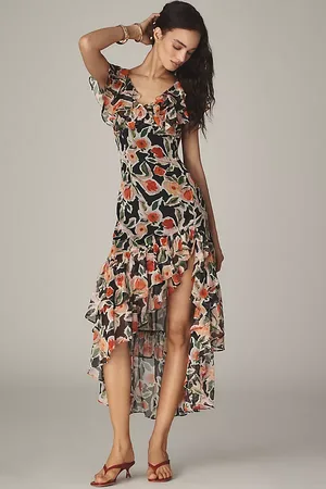 En Saison Eden Chiffon High-Low Maxi Dress