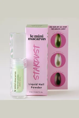 Le Mini Macaron Cosmic Green Liquid Nail Powder