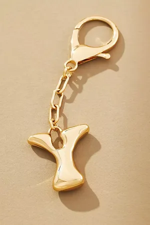 Anthropologie Bubble Letter Monogram Bag Charm