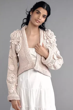 Maeve 3D Floral Cardigan